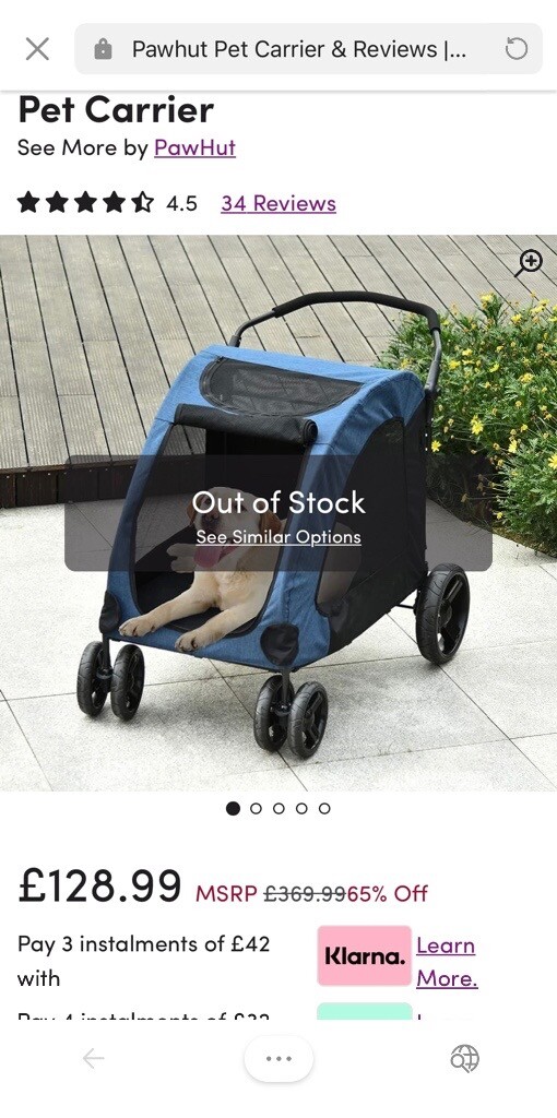 gumtree pet stroller